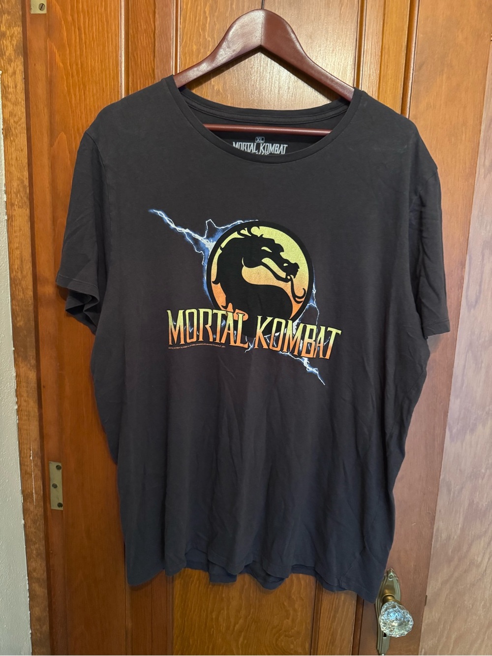 Men’s Black Mortal Combat Graphic T‑Shirt